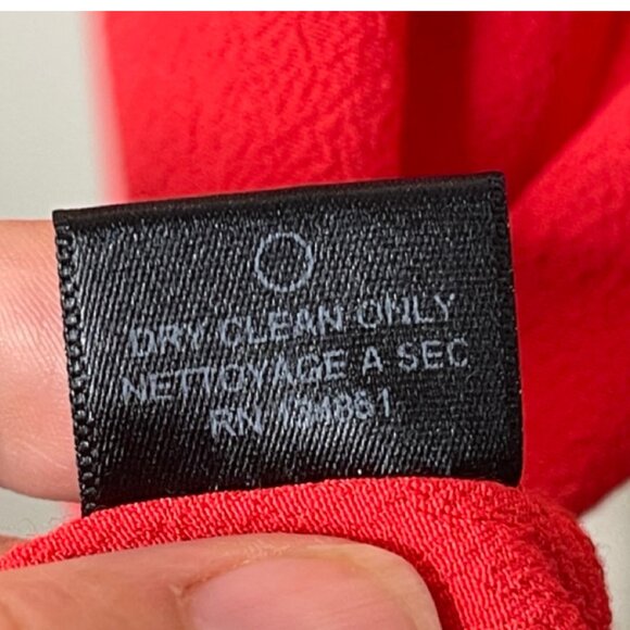 WAYF | Women's Coral Long Sleeve Crepe Lightweight Shift Dress | Size L - Picture 11 of 13